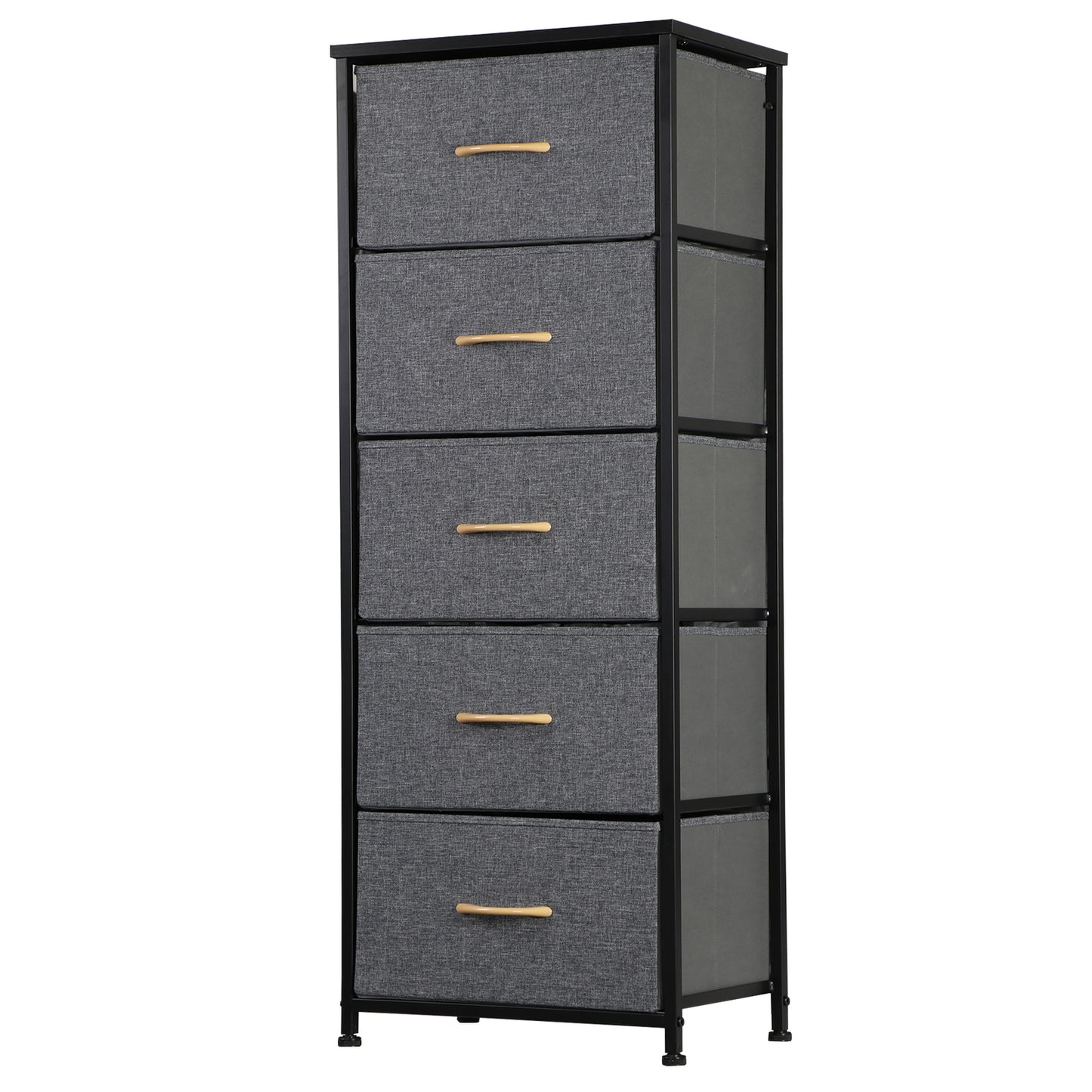Elegant Tall 5-Drawer Dresser for Bedroom Storage and Organization