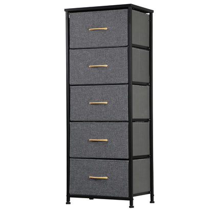 Elegant Tall 5-Drawer Dresser for Bedroom Storage and Organization
