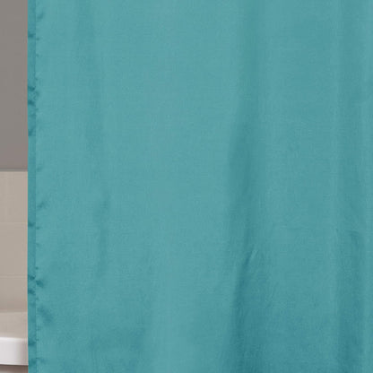 Lillian Shower Curtain | Textured Shimmer Circle Design Bathroom, 72” X 72”, Turquoise