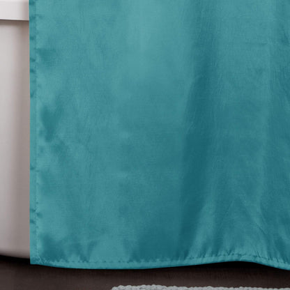 Lillian Shower Curtain | Textured Shimmer Circle Design Bathroom, 72” X 72”, Turquoise