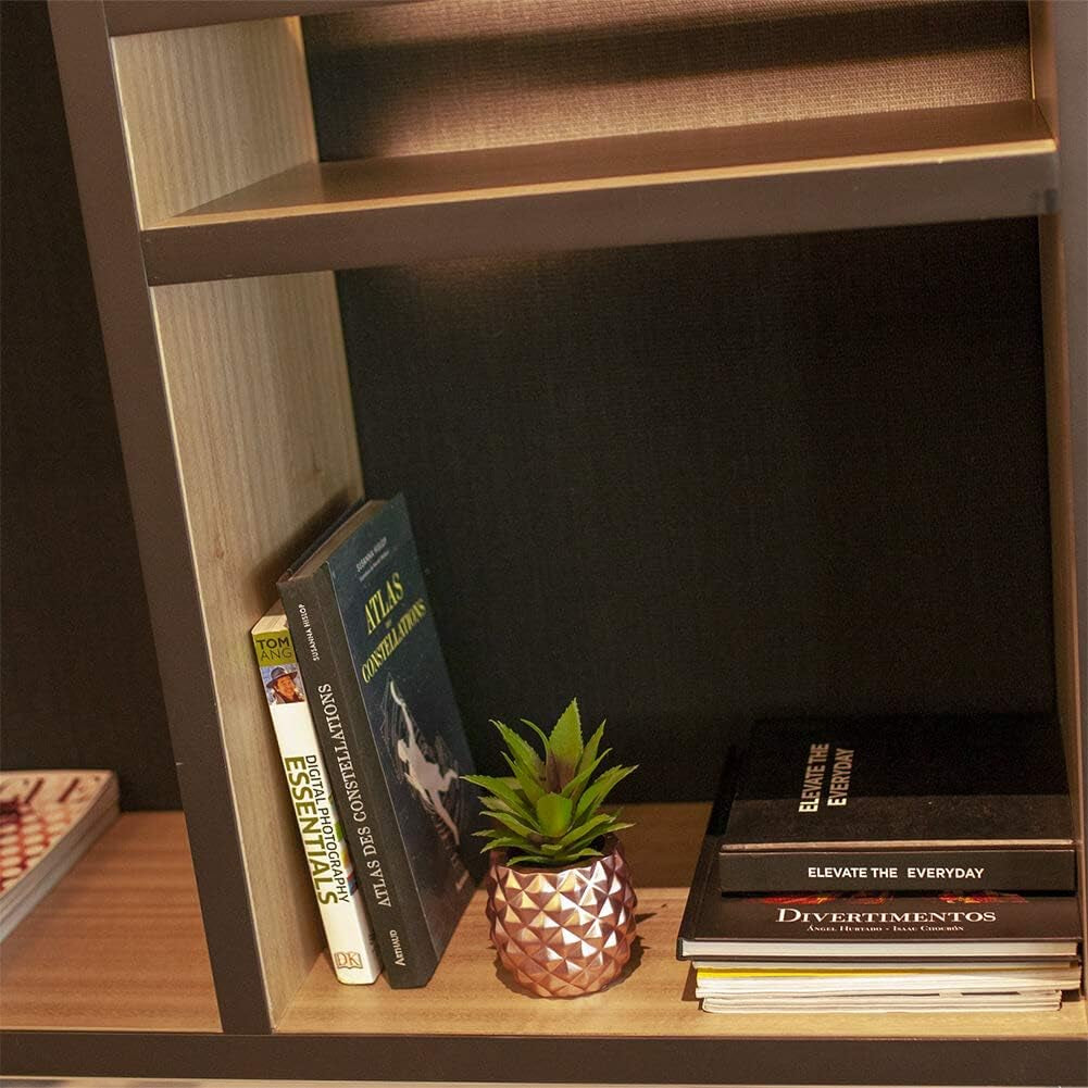 Artificial Succulent Pineapple Decorative Planter - Faux Pineapple Accent for Home, Office, and Kitchen (Rose Gold)