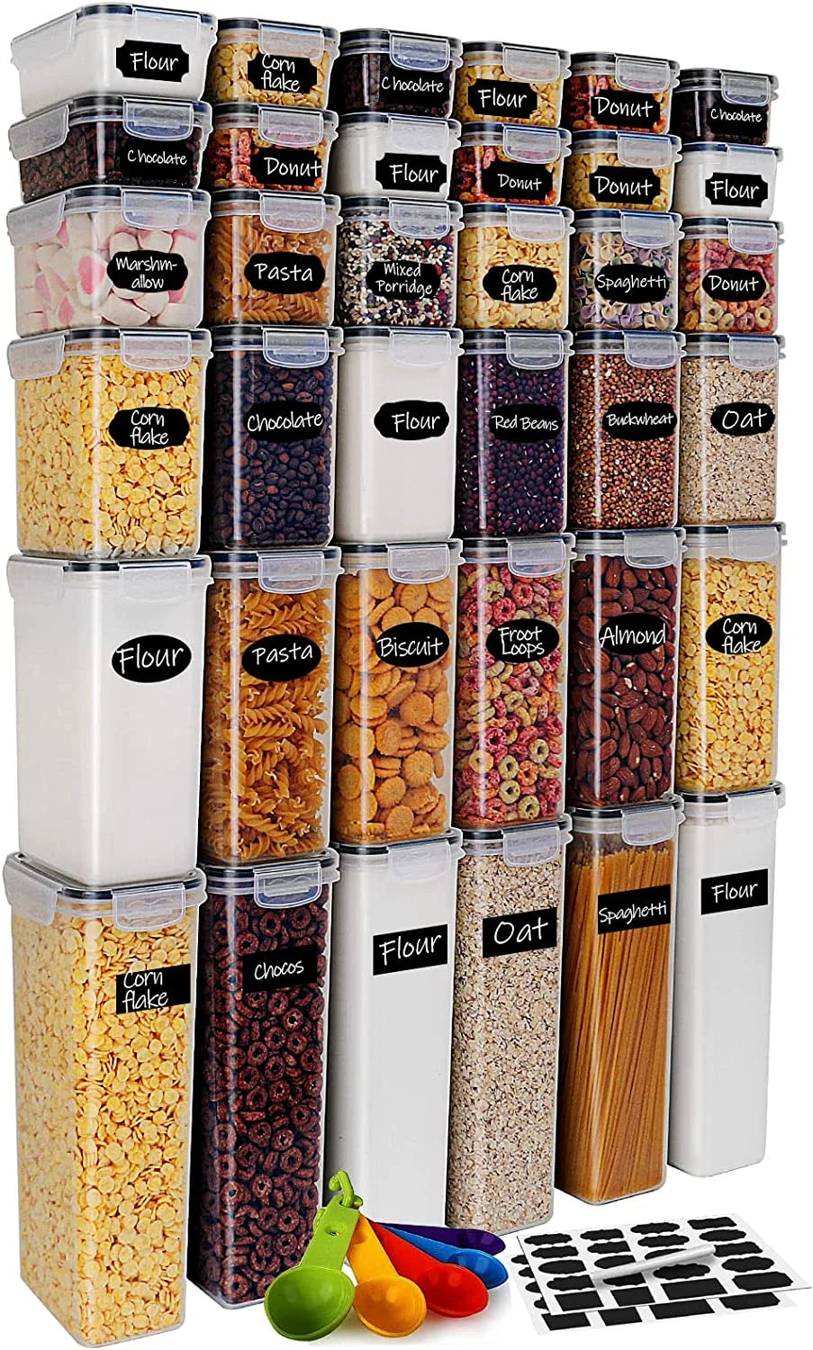 36-Piece Airtight Food Storage Containers – BPA-Free Kitchen & Pantry Set