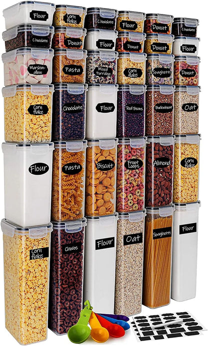 36-Piece Airtight Food Storage Containers – BPA-Free Kitchen & Pantry Set