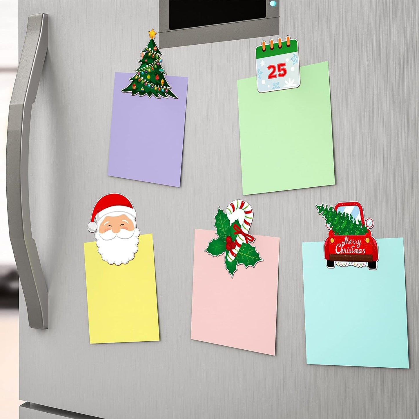 12-Piece Holiday Refrigerator Magnet Set  for Kitchen, Home, Office, and Locker Decor