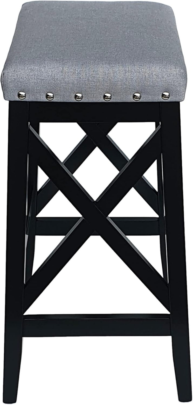 Blair Contemporary Farmhouse Upholstered Fabric Barstools - Set of 2