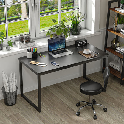 47" Computer Writing Desk Modern Study Office PC Laptop Desk Corner Table Black