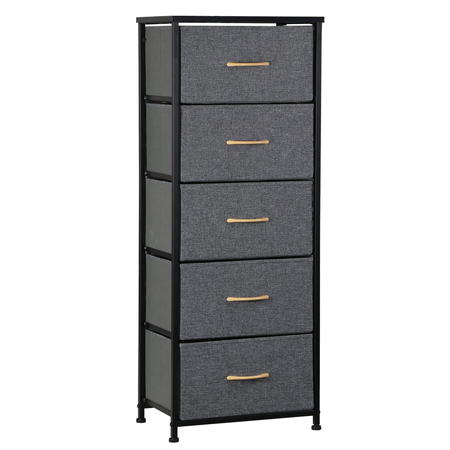 Elegant Tall 5-Drawer Dresser for Bedroom Storage and Organization