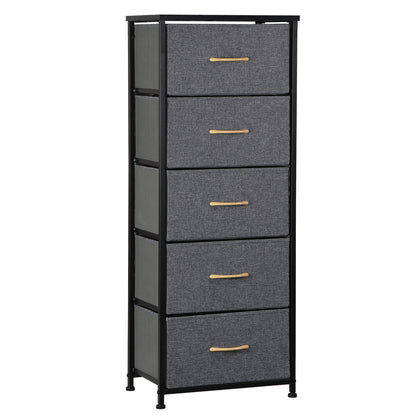 Elegant Tall 5-Drawer Dresser for Bedroom Storage and Organization