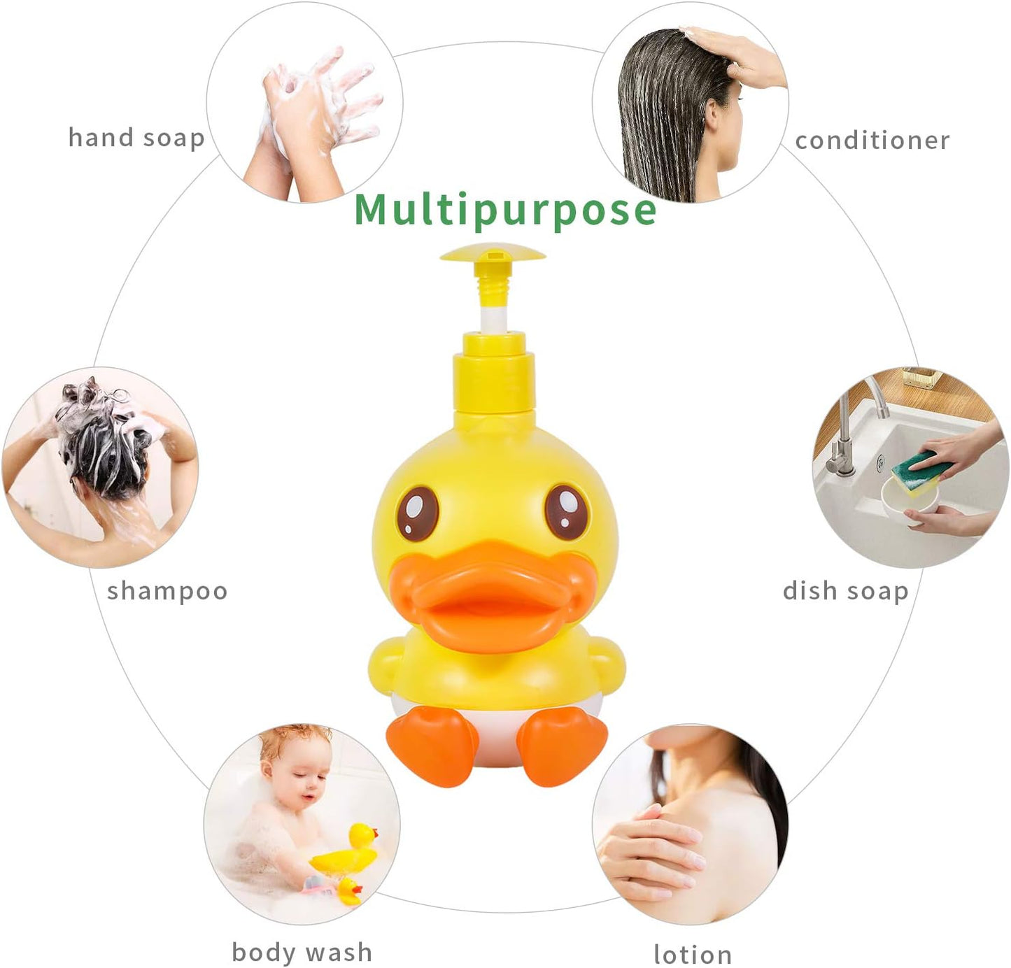 Cute Duck Soap Dispenser – Fun Bathroom & Kitchen Accessory for Kids