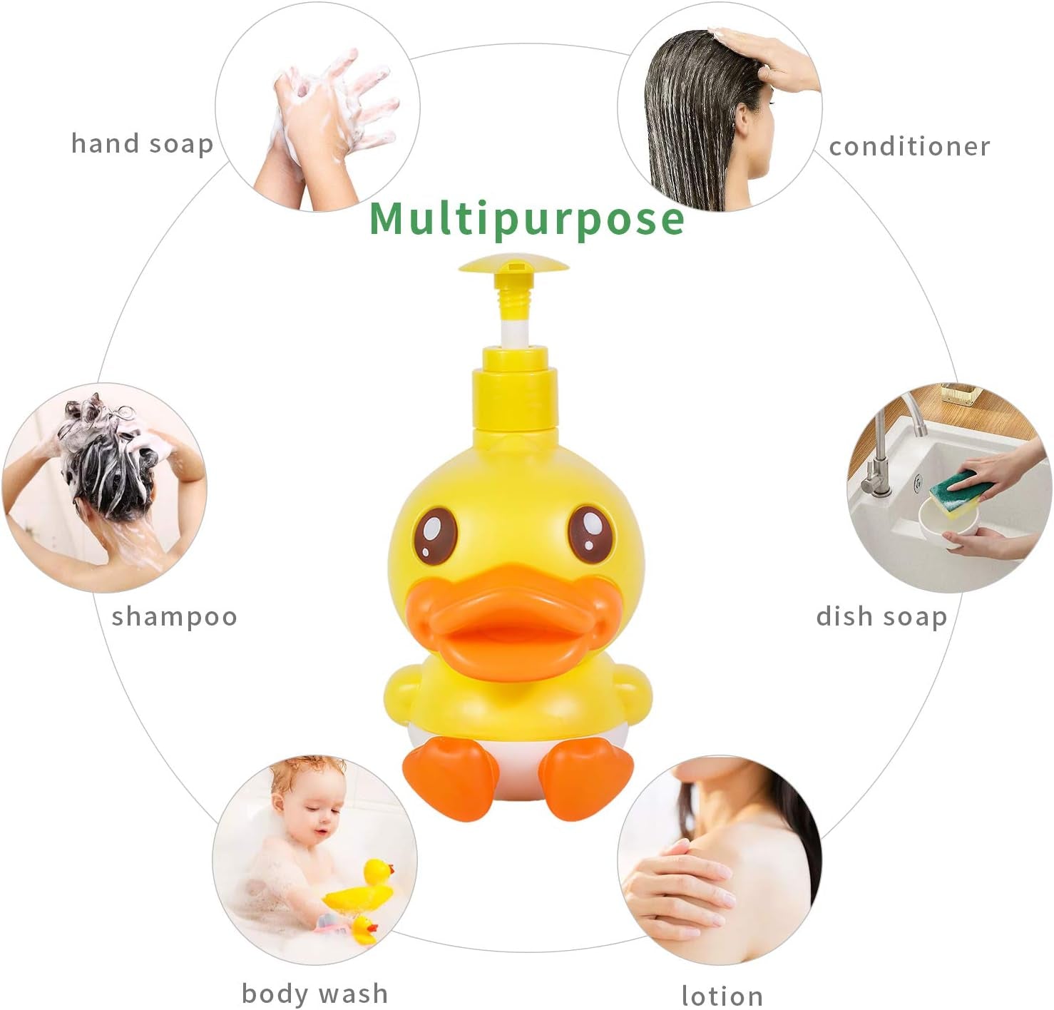 Cute Duck Soap Dispenser – Fun Bathroom & Kitchen Accessory for Kids