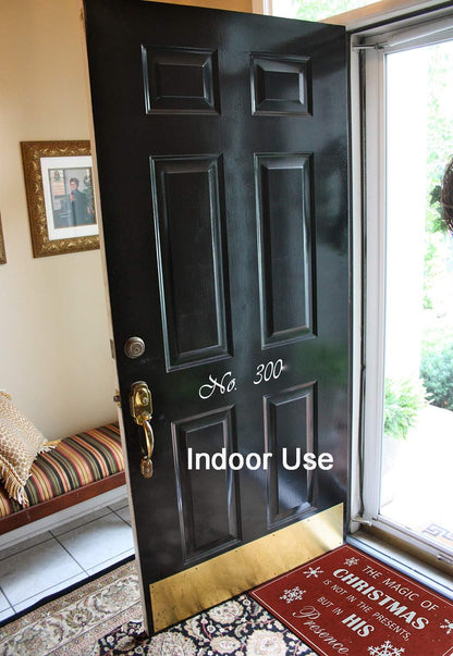 Red Christmas Doormat - Decorative Holiday Welcome Mat with Snowflake Design for Indoor/Outdoor Use, Non-Slip, 17x29 Inches