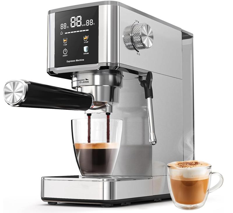 Brew Barista-Level Coffee at Home with the Kismile 20-Bar Espresso Machine