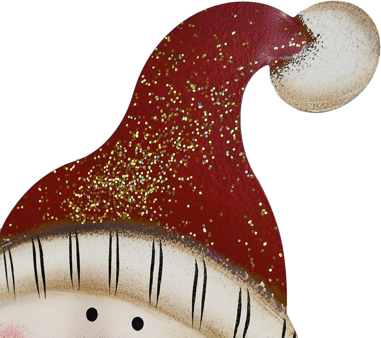 Metal Snowman Christmas Sign with Lights - Decorative Hanging Plaque and Yard Sign for Holiday Decor