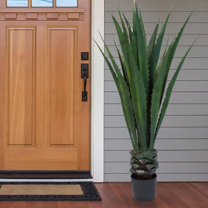 Giant 52" Faux Agave Floor Plant for Home or Office