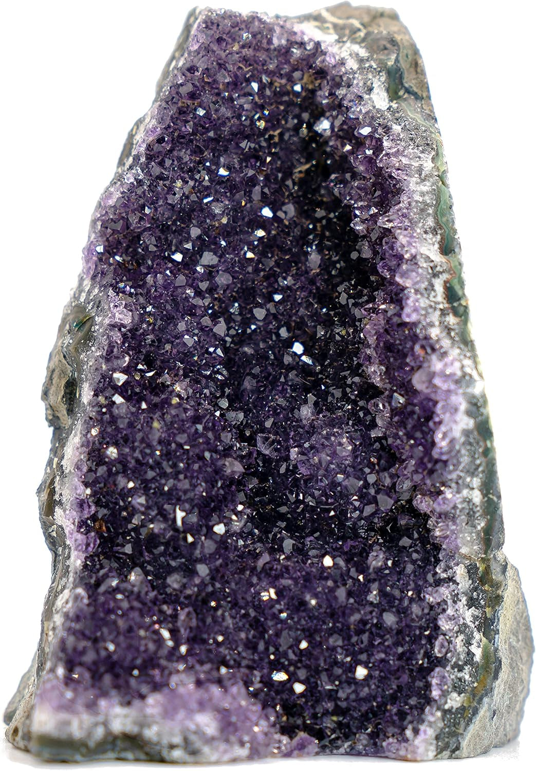 Natural Amethyst (2 Lb to 3 Lb) - 4" to 7" Height - Crystal Clusters Stone from Uruguay Raw Geode Quartz - Deep Purple Color