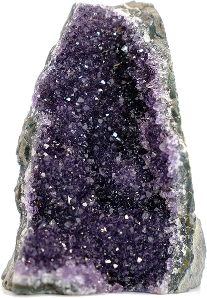 Natural Amethyst (2 Lb to 3 Lb) - 4" to 7" Height - Crystal Clusters Stone from Uruguay Raw Geode Quartz - Deep Purple Color
