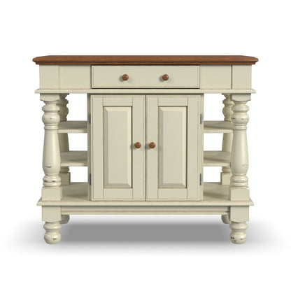 Aamyah Solid Wood Kitchen Island 