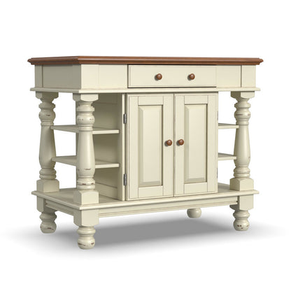 Aamyah Solid Wood Kitchen Island 