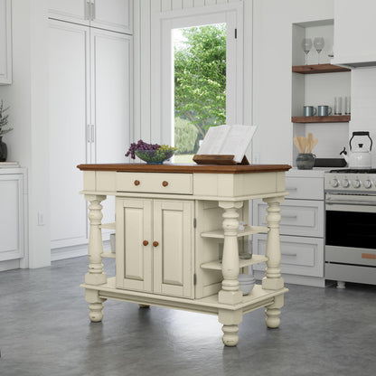 Aamyah Solid Wood Kitchen Island 