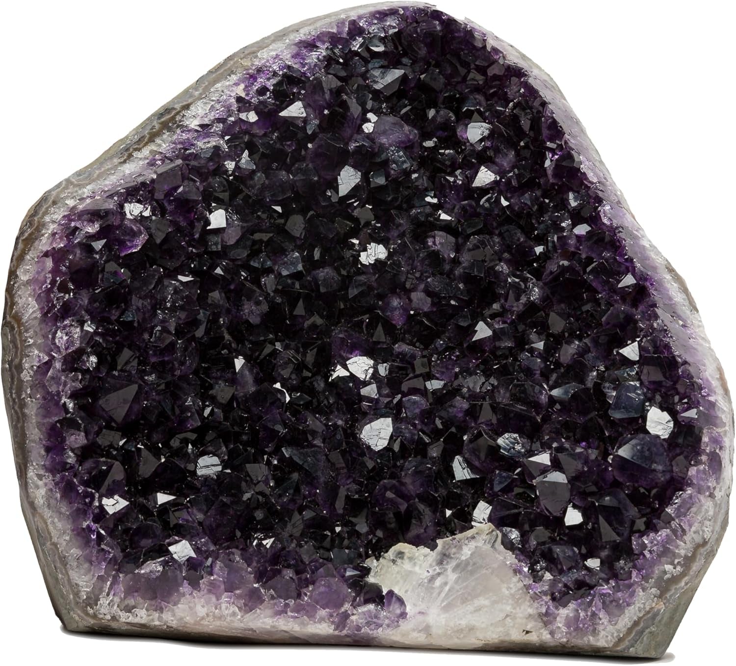 Natural Amethyst (2 Lb to 3 Lb) - 4" to 7" Height - Crystal Clusters Stone from Uruguay Raw Geode Quartz - Deep Purple Color