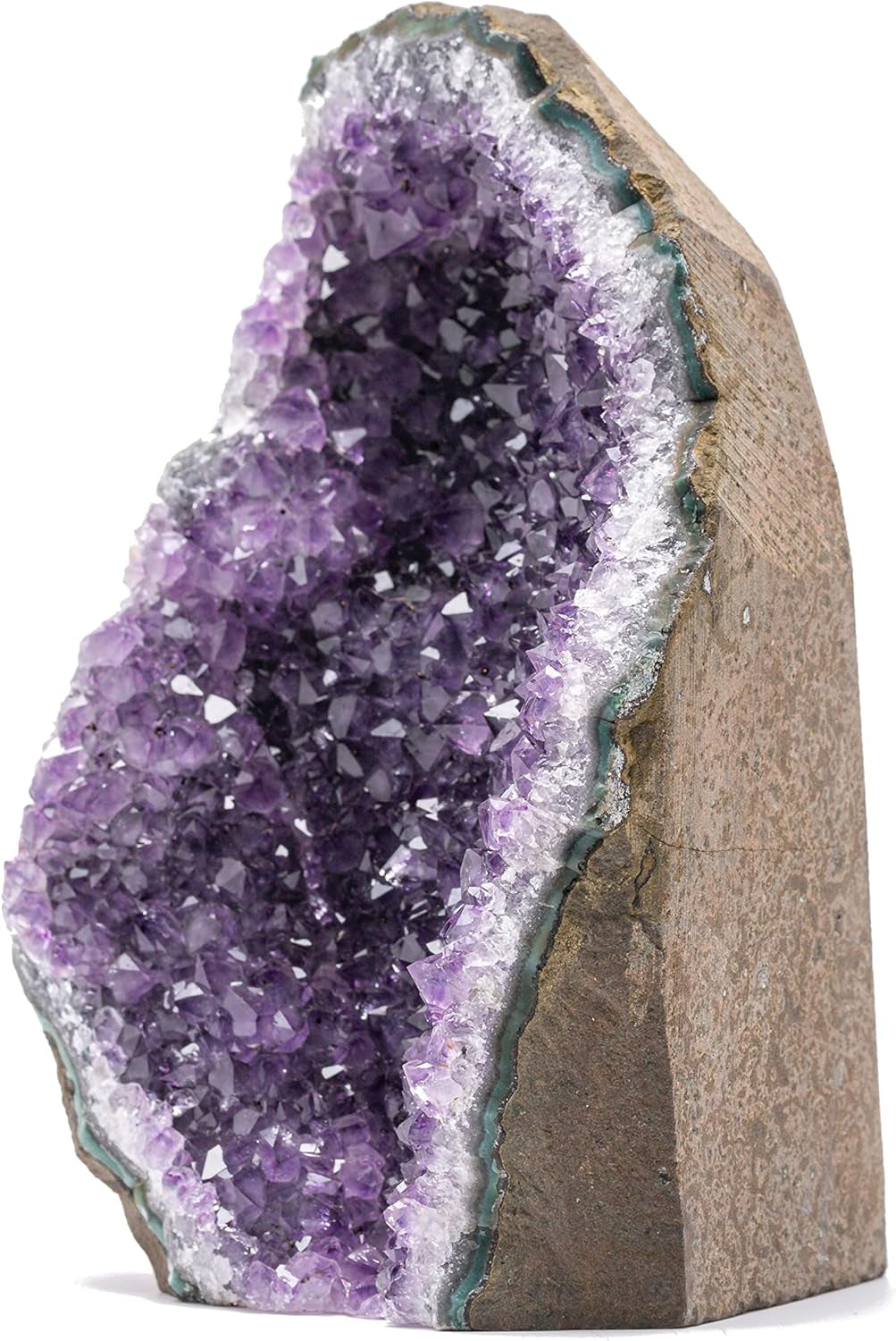 Natural Amethyst (2 Lb to 3 Lb) - 4" to 7" Height - Crystal Clusters Stone from Uruguay Raw Geode Quartz - Deep Purple Color