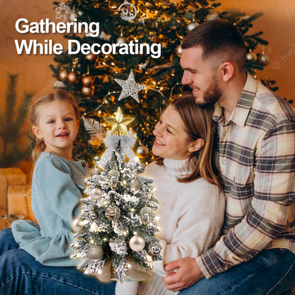 Mini 2Ft Tabletop Christmas Tree Decoration with Light 