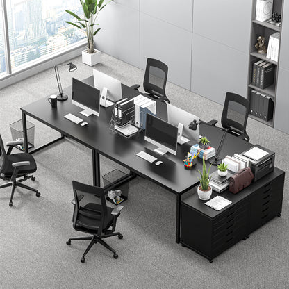 47" Computer Writing Desk Modern Study Office PC Laptop Desk Corner Table Black