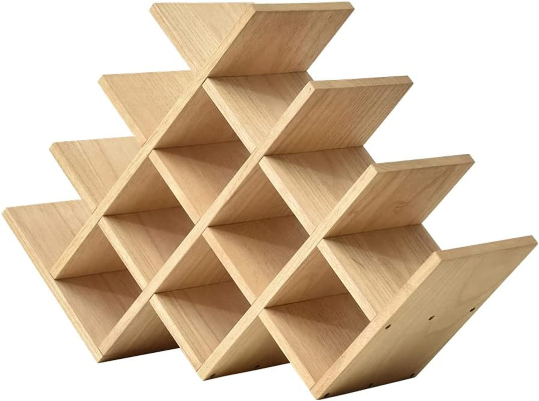 Natural Wood Wine Rack – 8-Bottle Stand & Display Shelf