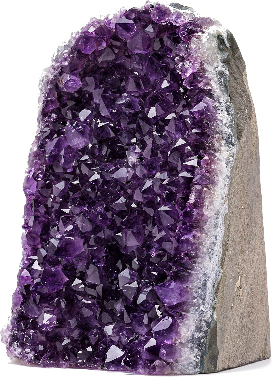 Natural Amethyst (2 Lb to 3 Lb) - 4" to 7" Height - Crystal Clusters Stone from Uruguay Raw Geode Quartz - Deep Purple Color