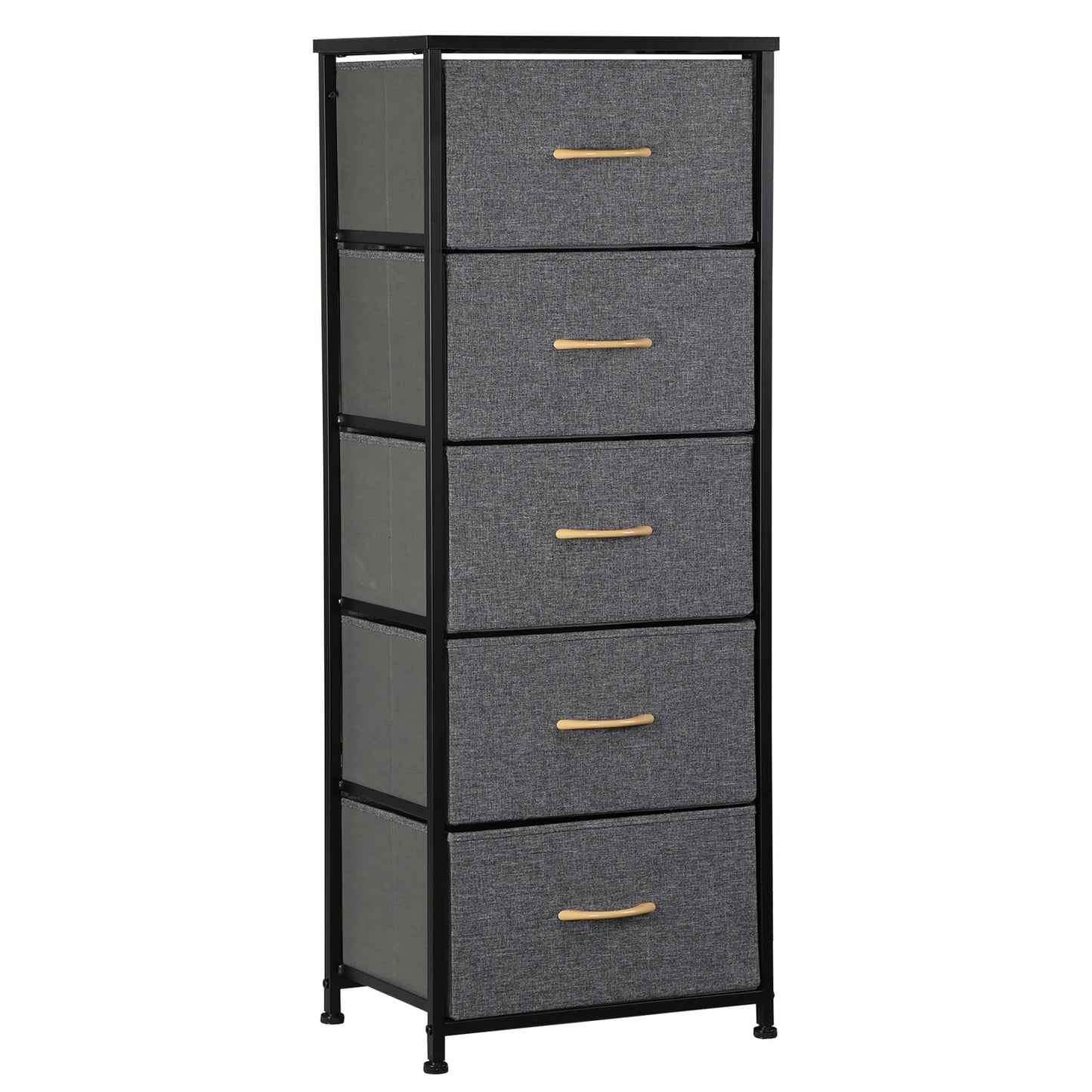 Elegant Tall 5-Drawer Dresser for Bedroom Storage and Organization