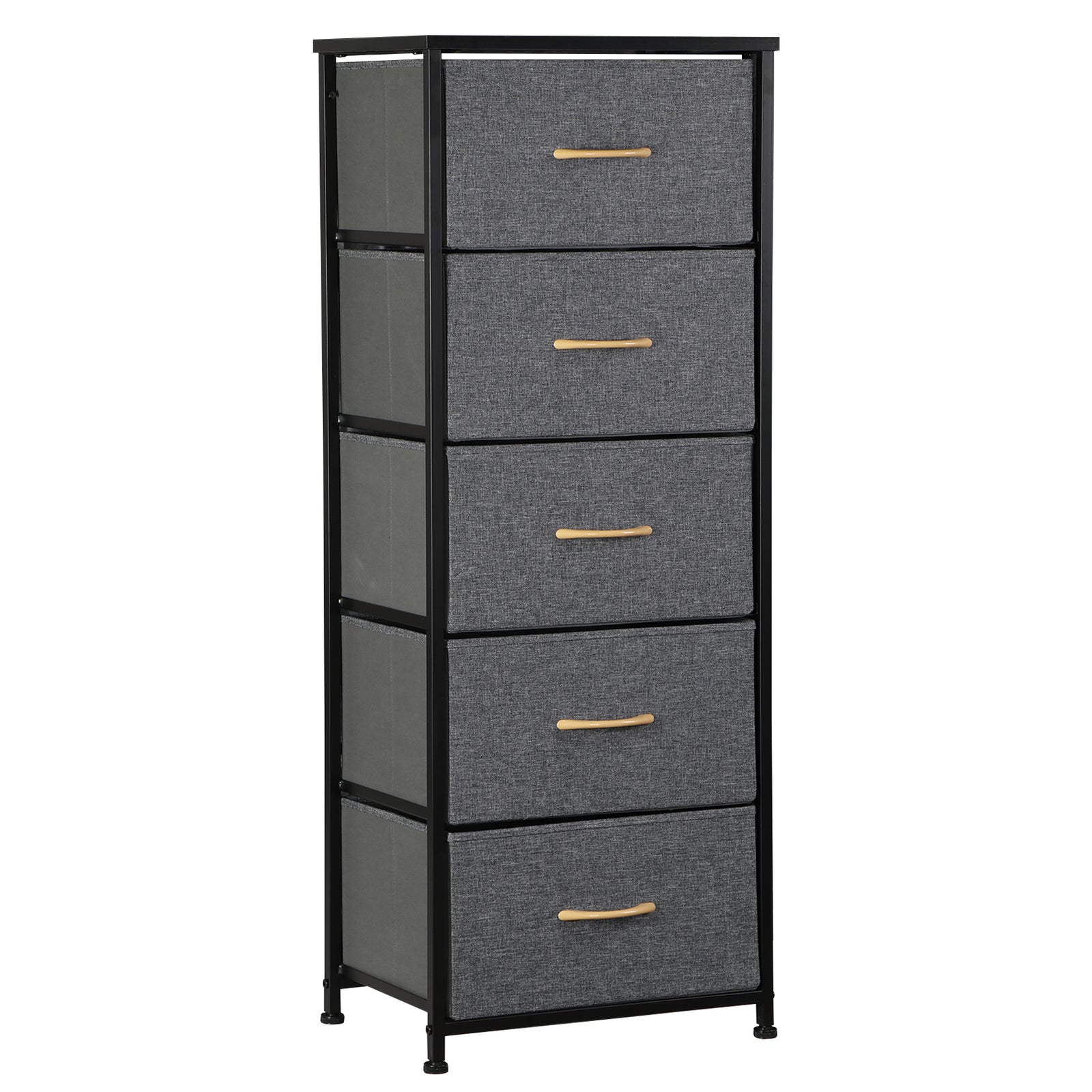 Elegant Tall 5-Drawer Dresser for Bedroom Storage and Organization