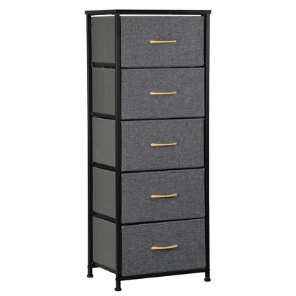 Elegant Tall 5-Drawer Dresser for Bedroom Storage and Organization